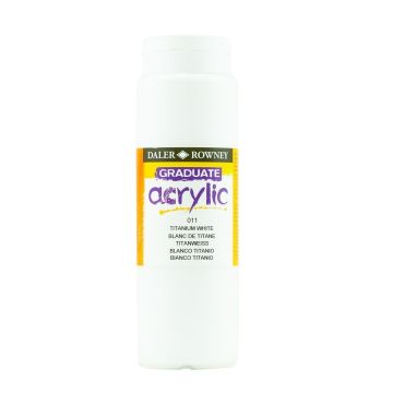 Daler & Rowney Graduate Acrylic 500ml - White
