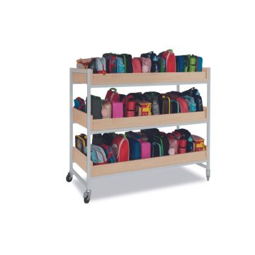 Heavy Duty 72 Lunchbox Trolley - Grey