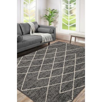 Grey Maestro Diamond Rug - Large