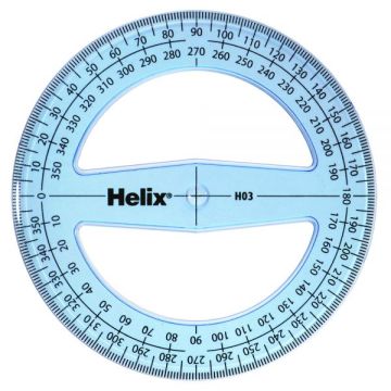 Helix Protractors 100mm 360&deg; - Pack of 50