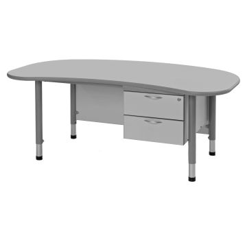Harlequin Teachers Desk - Grey
