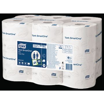 Tork SmartOne Mini Toilet Roll - 2 Ply - Pack of 12