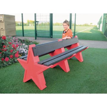 8 Seat Star Bench - Light Green