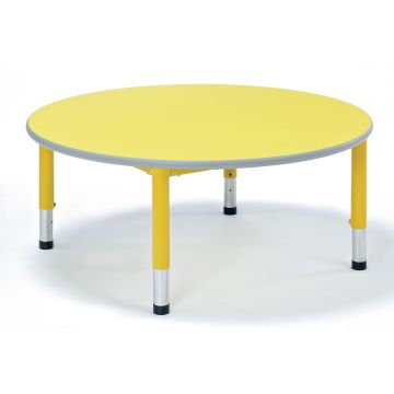 Harlequin Circular Bundle & 4 Chairs - Preschool - Yellow