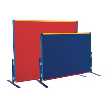 Freestanding Junior Partitions - 900 x 1200mm - Blue