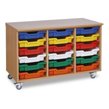 GALT 18 Shallow Tray Open Bay Unit - Colour Trays