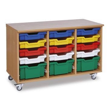 GALT 15 Deep and Shallow Tray Open Bay Units - Colour Trays