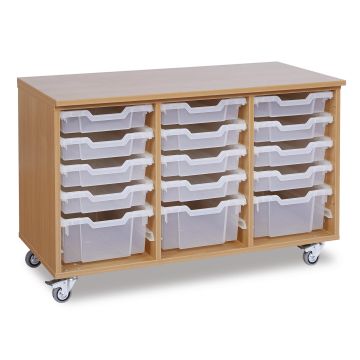 GALT 15 Deep and Shallow Tray Lockable Units - Clear Trays