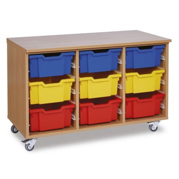 GALT 9 Deep Tray Open Bay Unit - Colour Trays