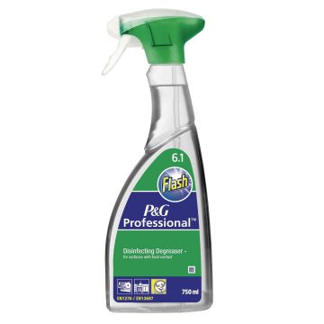 P & G Professional Flash Disinfecting Degreaser - 750ml - Pack of 6