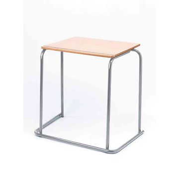 Classmates Rectangular Steel Exam Desk - 600 x 500 x 710mm - Beech