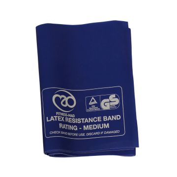 Fitness Mad Resistance Band Multipacks - Medium - Blue - Pack of 10