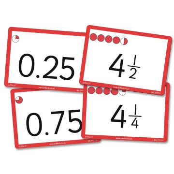 Fraction and Decimal Counting Cards - Pack of 40