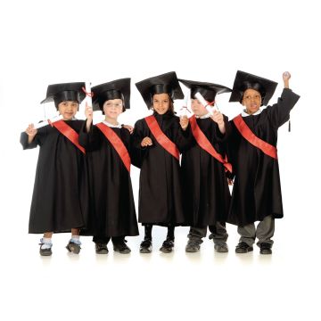 Graduation Gown - 3-5 Years - Black