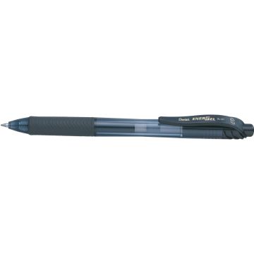 Pentel EnerGel Rollerball Pen - Black - Pack of 12