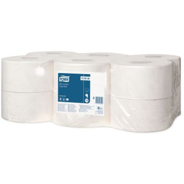 Tork Mini Jumbo Toilet Roll 2&frac14;in Core - 2 Ply