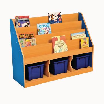 3 Large Tray Unit - Blue