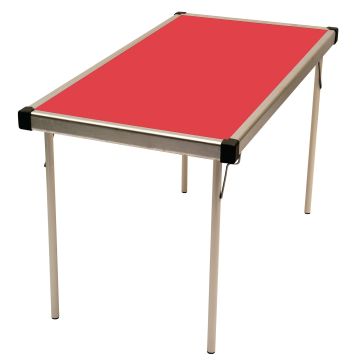 Fast Fold Table 1830 x 685 x 530mm - Red