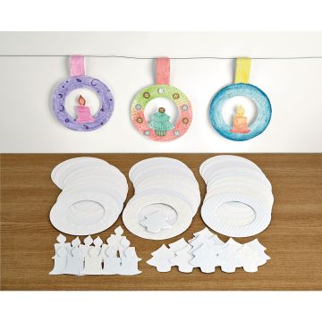 Embossed Wreaths - Pack of 30