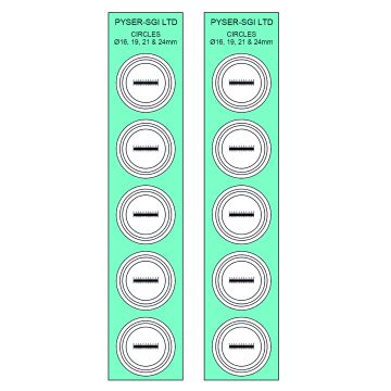 Film Reticles with Micrometer Scale