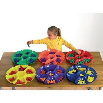 Flower Sorting and Counting Trays - Pack of 6