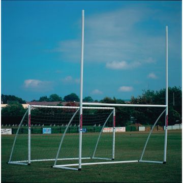 Samba Rugby/Football Combination Posts - 12 x 6ft - White