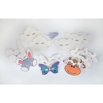 Animal Masks - Pack of 16