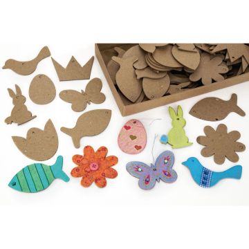 Decorative Easter Cut Outs - Pack of 80