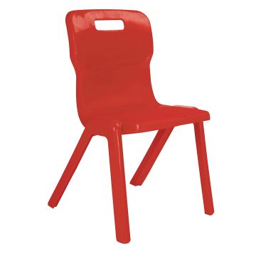 One Piece Titan Chair - Size 4 Ages 8-11 - Red