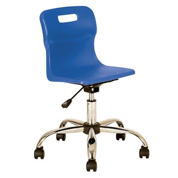 Titan Swivel Chairs - Junior - Castors - Blue