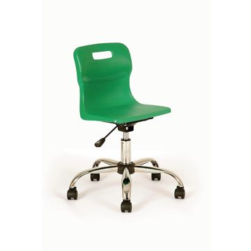 Titan Swivel Chairs - Junior - Castors - Green