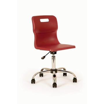 Titan Swivel Chairs - Senior - Castors - Sky Blue