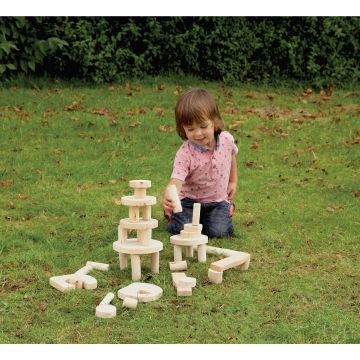 Barkless Wooden Blocks - Pack of 36