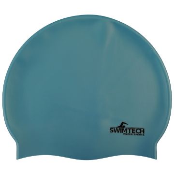 Swimtech Silicone Swim Cap - Sky Blue