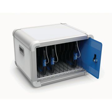 LapCabby DeskCabby Lockable Desktop Charge and Sync Cabinet With 12 Slots