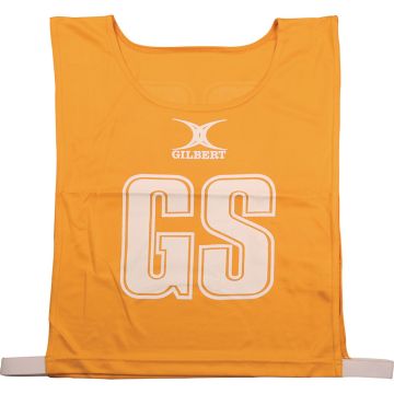 Gilbert Netball Bib - Amber - Pack of 7