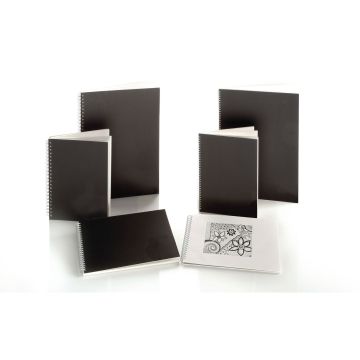 Spiral Sketchbooks - Landscape - A4 - White Paper - Pack of 5