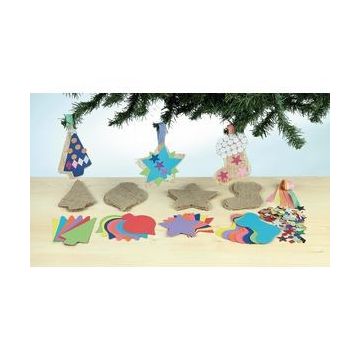 Hessian Festive Decorations - Pack of 30