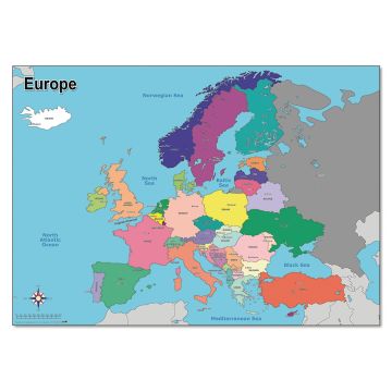 Simple Map of Europe