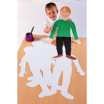 Child Size Cut - Out Paper Shapes - Pack of 24