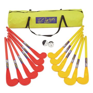 Eurohoc Zone Hockey Set - Red/Yellow