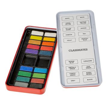 Classmates Watercolour Paint in 18 Assorted Colours - Pan Set