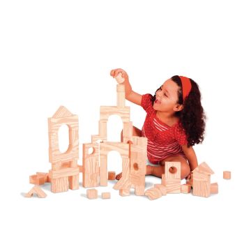 Edushape Wood - like SoftBlocks - Pack of 80