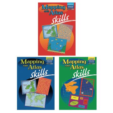 Mapping and Atlas Skills - Pack of 3
