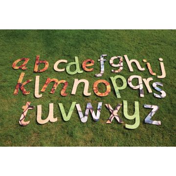 Giant Indoor Outdoor Natural Letters - Pack of 26