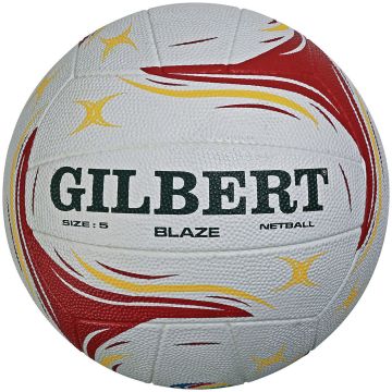 Gilbert Blaze Match Netball - Size 4 - Red