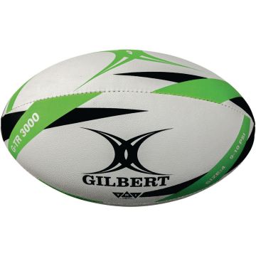 Gilbert G-TR3000 Training Rugby Ball - Size 4 - White/Green