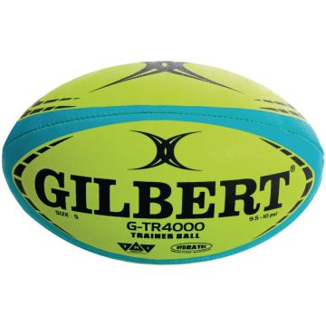 Gilbert G-TR4000 Trainer Rugby Ball - Size 3 - Fluorescent Yellow