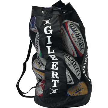 Gilbert Breathable 12 Ball Bag Excl Balls - Black