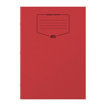 A4 AFL Enhanced Exercise Books - Red